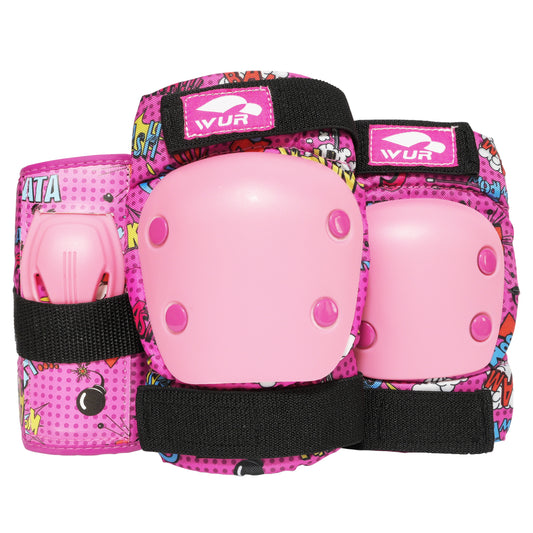 Pink kids protective gear